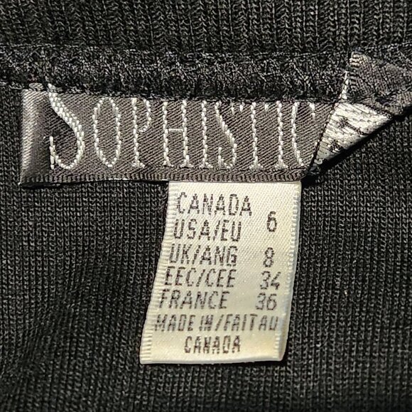 Vintage 90s officecore elegant black & grey houndstooth teacher secretary dress - Picture 5 of 14